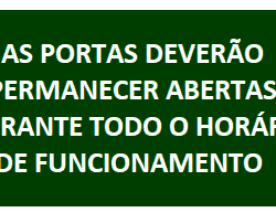 Placa M2 - 380x190mm Portas Abertas