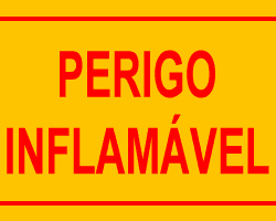 Placa de Gás - 320x280mm Perigo Inflamável