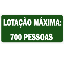 Placa de Lotação Máxima