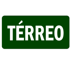 Placa S17 - 252x126mm Indicação de Pavimento