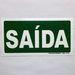 Placa S12 - 316x158 mm - Saída